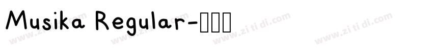Musika Regular字体转换
